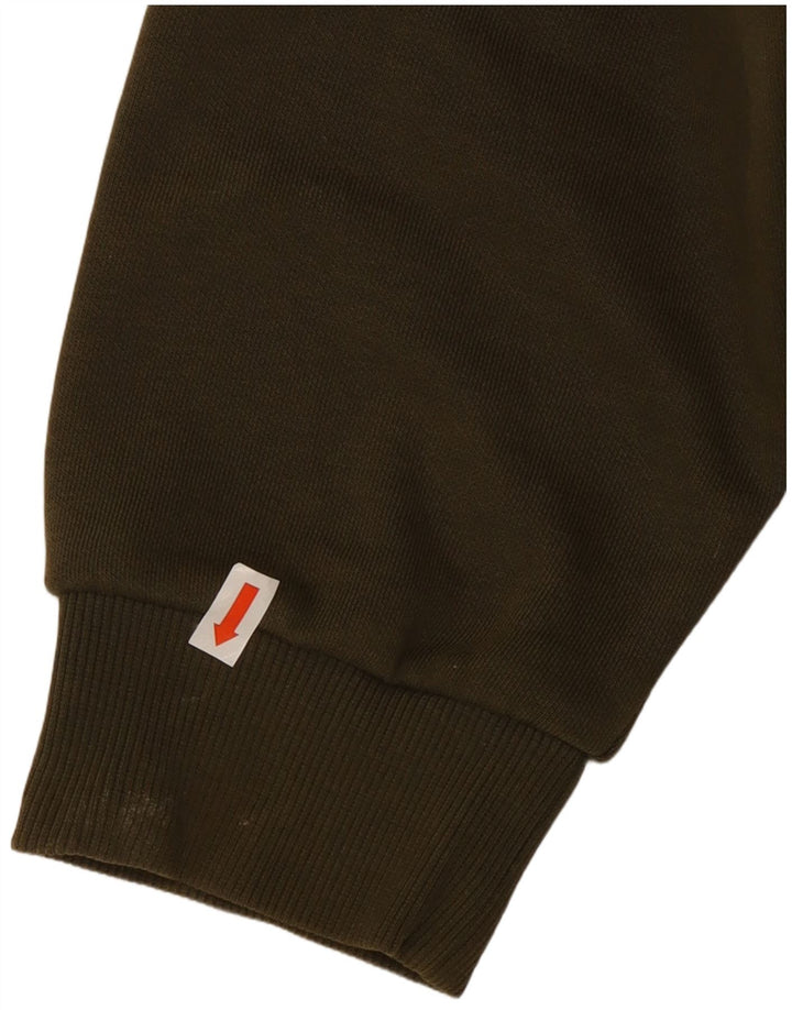 PUMA Herren Graphic Hoodie Pullover Small Khaki Baumwolle