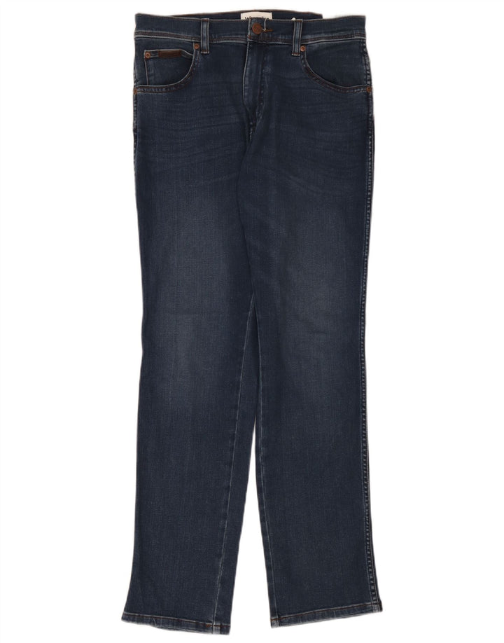 Wrangler Herren Texas Slim Jeans W30 L30 Marineblau Baumwolle