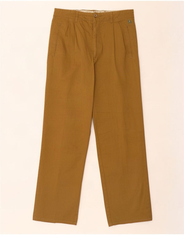 Wampum Mens Pegged Chino Hose IT 50 Large W34 L28 Khaki Cotton