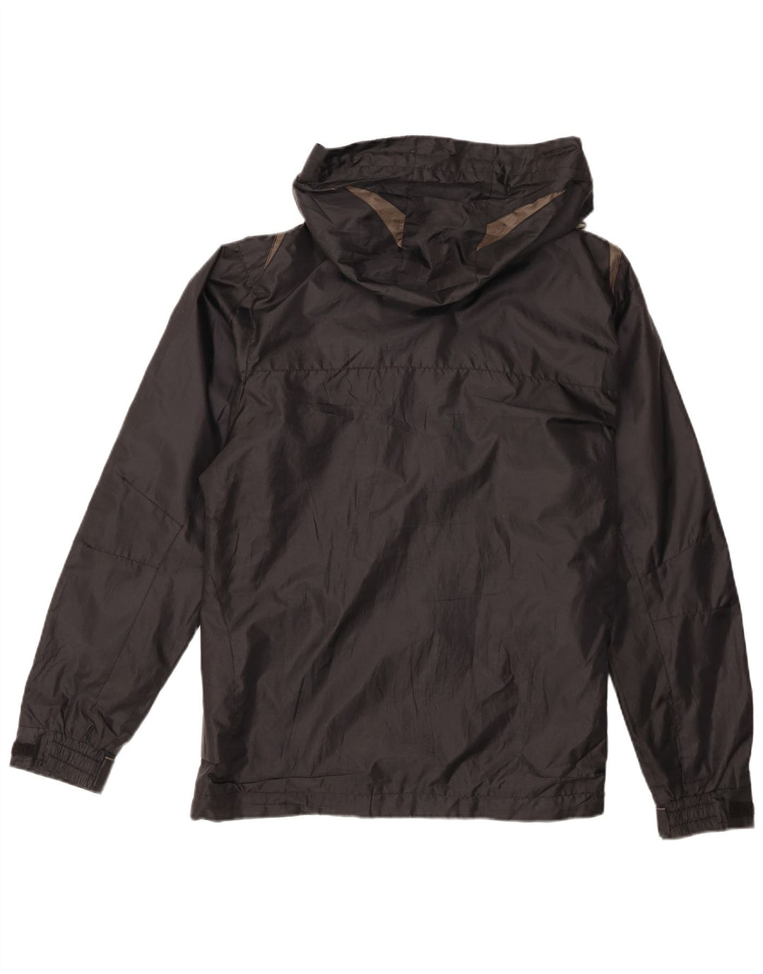 Brugi Herren-Regenjacke mit Kapuze, UK 38, Mittelschwarz, Colourblock-Polyester