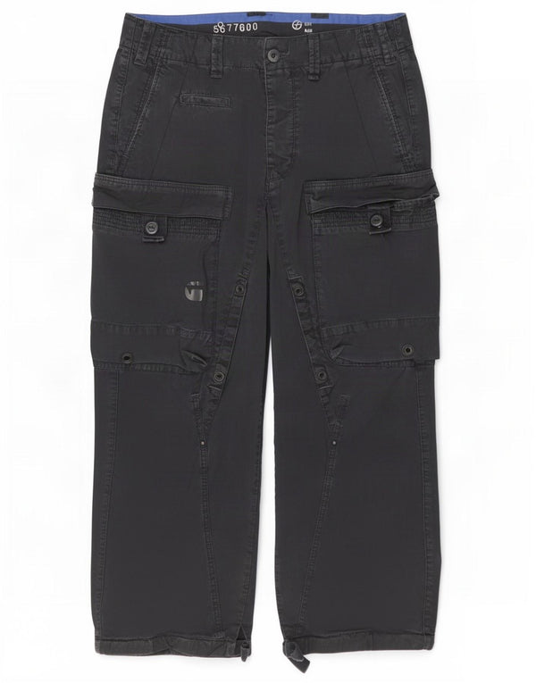 G-Star Gerade Cargohose für Damen W32 L27 Graue Baumwolle
