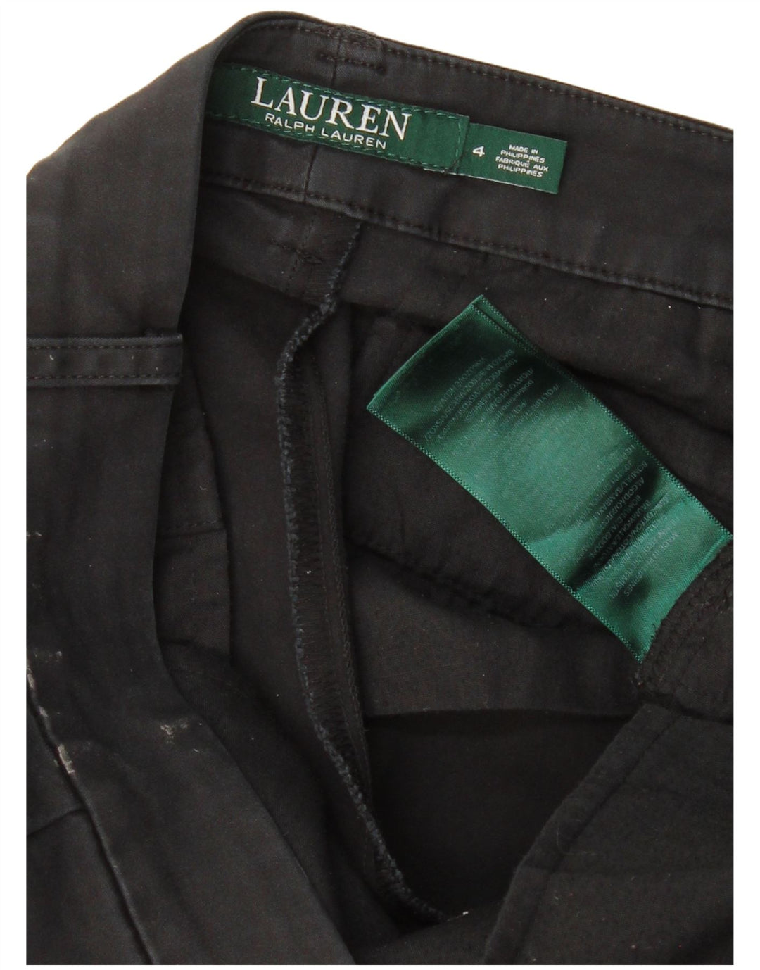 RALPH LAUREN Damen Skinny Chino-Hose US 4 Small W30 L28 Schwarz