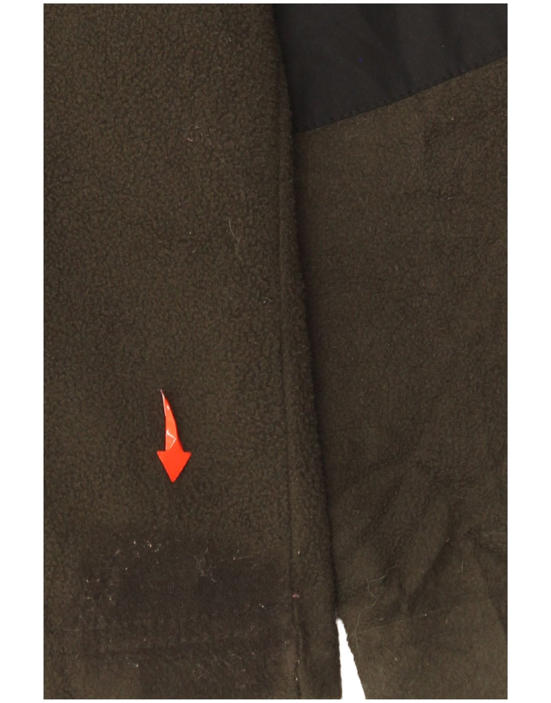 Calvin Klein Herren Fleecejacke UK 40 Large Khaki Colourblock Polyester