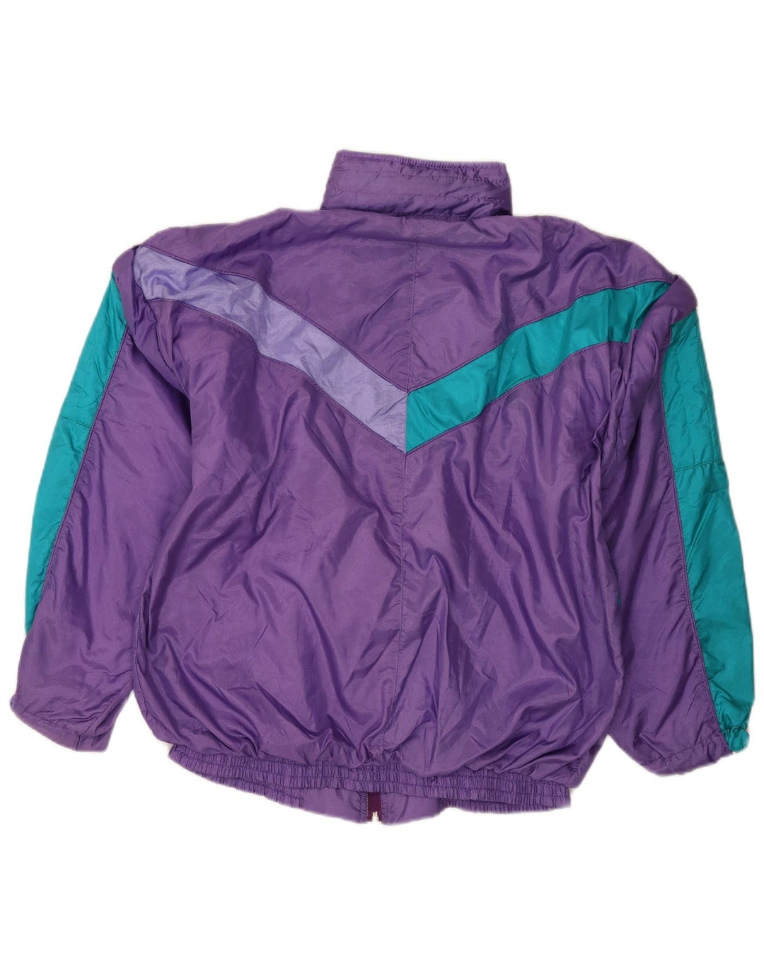 Vintage Damen-Trainingsanzug, UK 14, mittellila, Farbblock