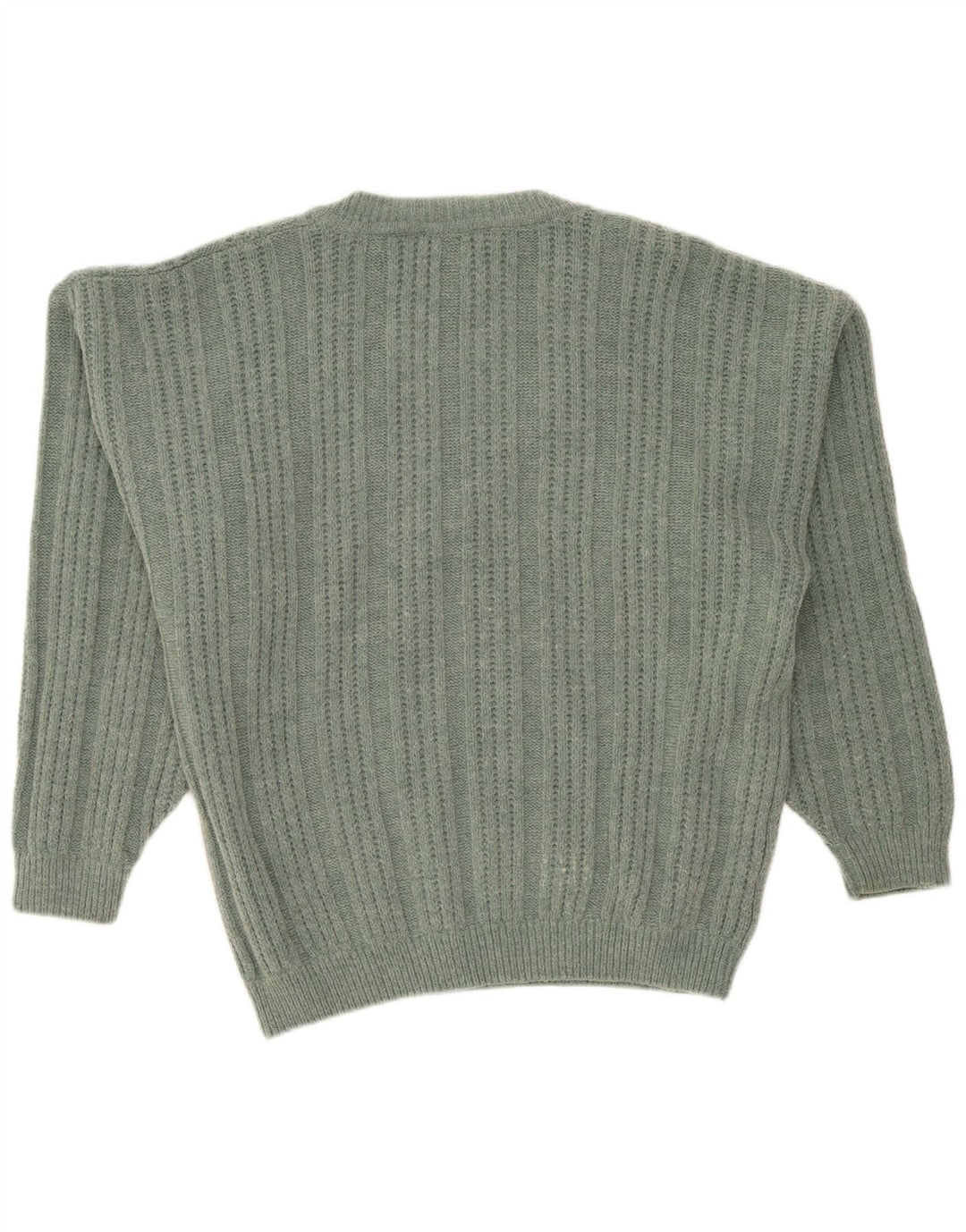 Xavier Herren-Pullover mit V-Ausschnitt, XL, grüne Wolle