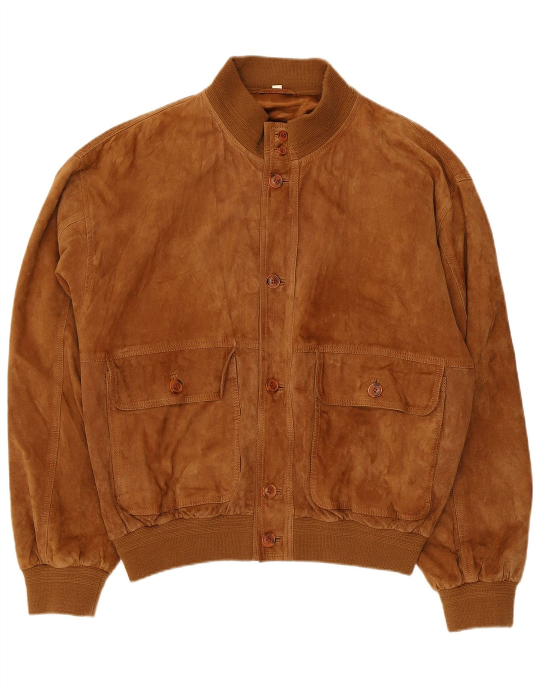 Vintage Herren Wildlederjacke IT 50 Großes braunes Leder