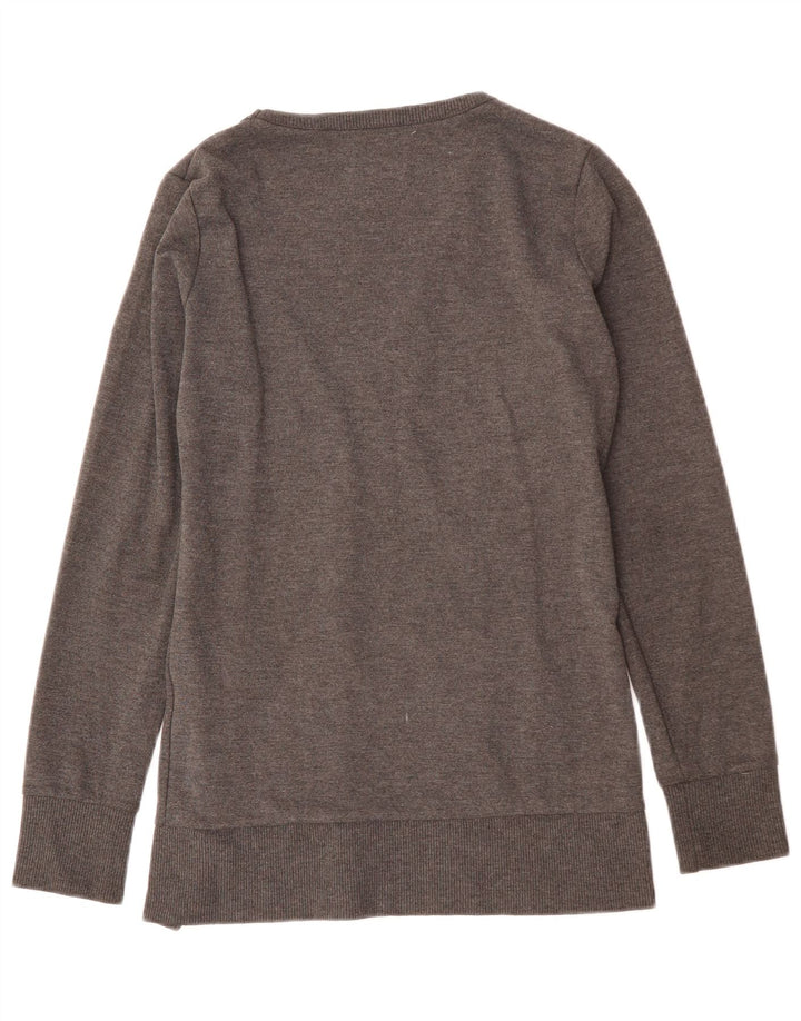 TIMBERLAND Damen Strickjacke Pullover UK 10 Small Grau
