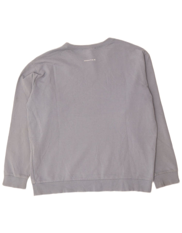 Zara Herren Sweatshirt Pullover XL Blau Baumwolle
