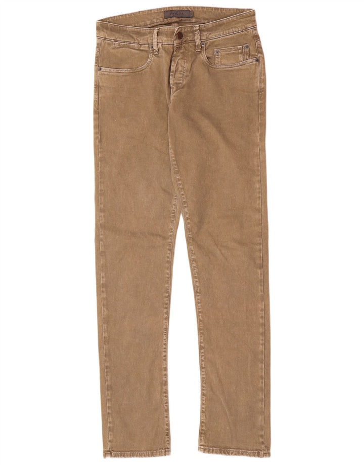SIVIGLIA Damen Slim Jeans W32 L33 Beige Baumwolle