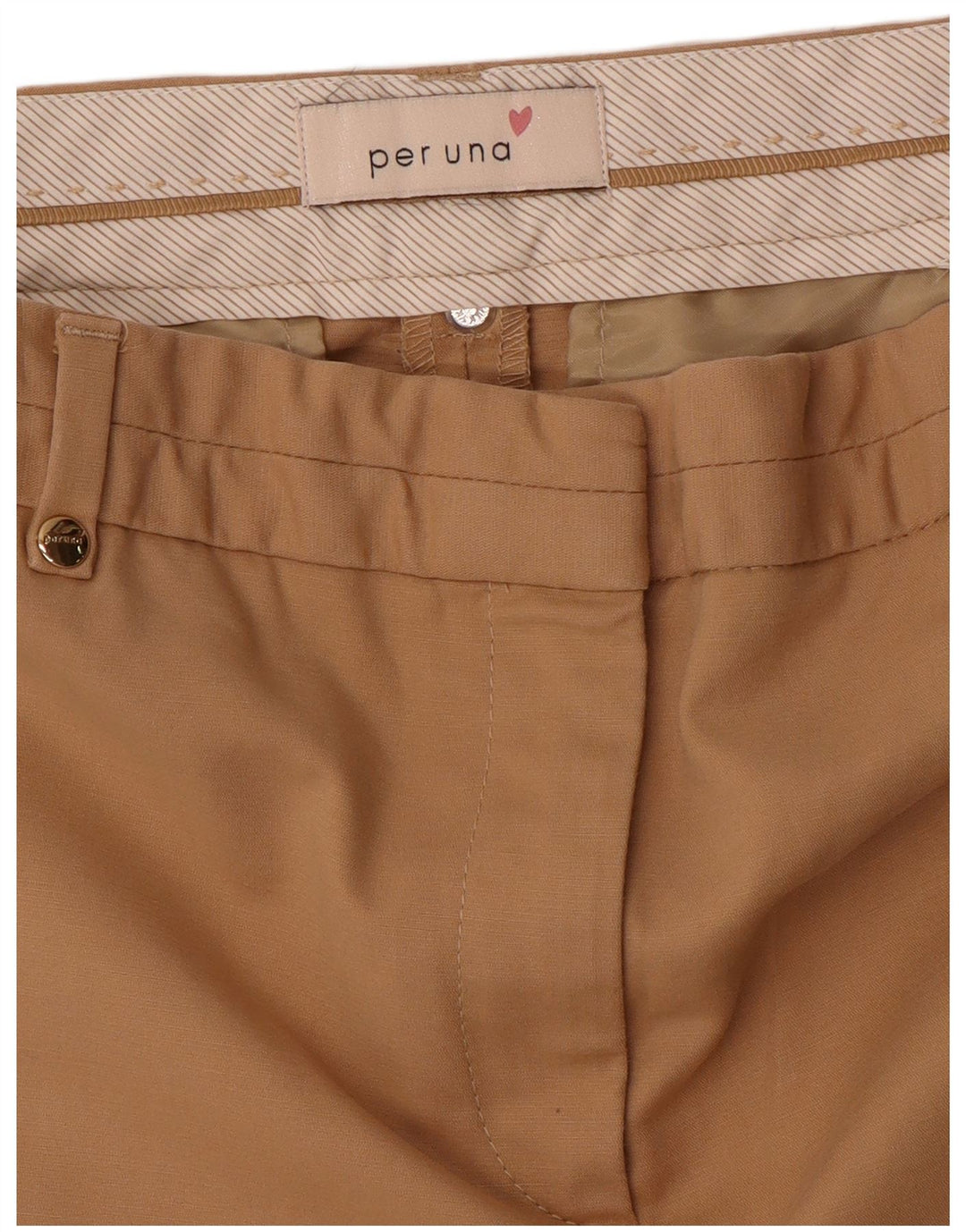 PER UNA Schmale, verkürzte Damenhose W28 L25 Beige