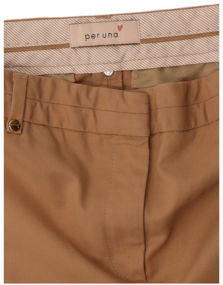 PER UNA Schmale, verkürzte Damenhose W28 L25 Beige