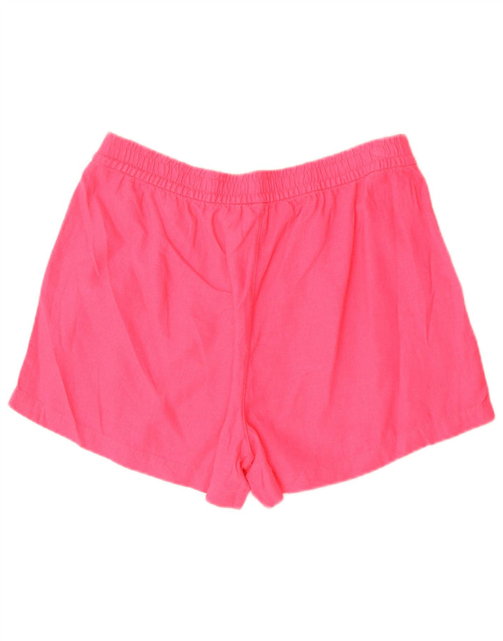 J. Crew Damen Chinoshorts Small W27 Rosa Leinen