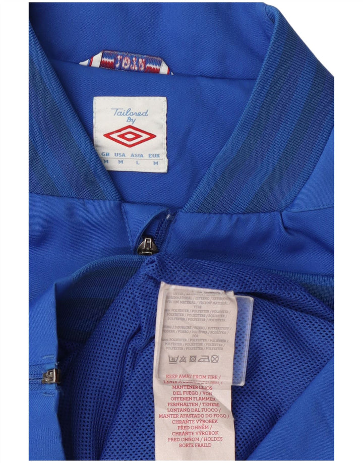 Umbro Herren Rangers Graphic Trainingsanzug Top Jacke Mittelblaues Polyester