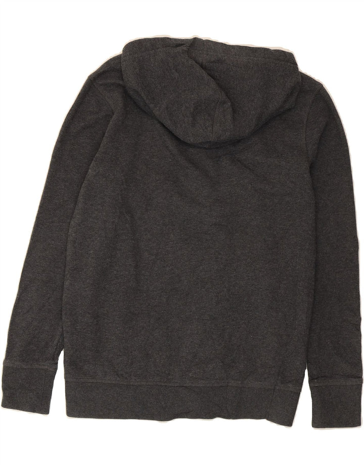 EDDIE BAUER Womens Oversized Hoodie Jumper UK 10 Small Grey Cotton Vintage Eddie Bauer and Second-Hand Eddie Bauer from Messina Hembry 