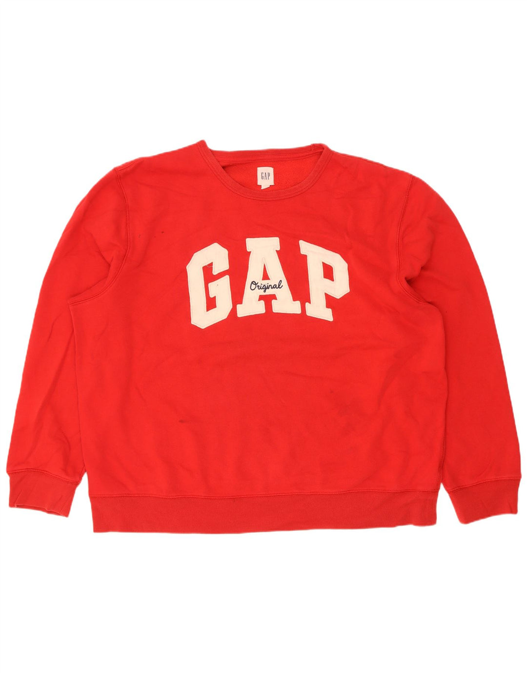 Gap Herren Grafik-Sweatshirt-Pullover 2XL aus roter Baumwolle