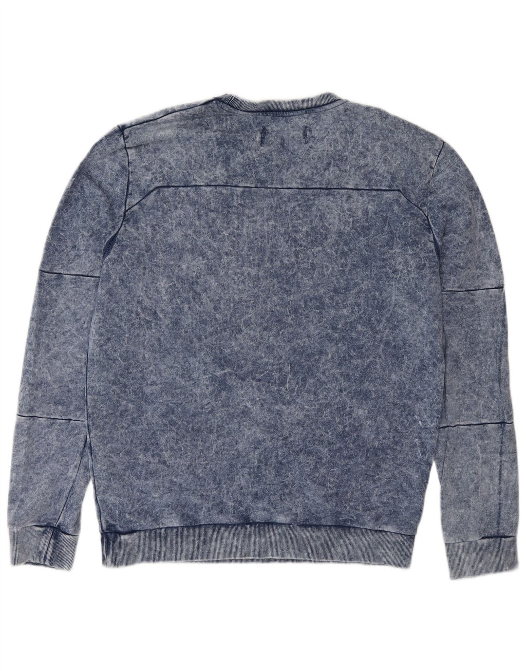 Calvin Klein Jeans Herren-Sweatshirt mit Grafik, mittelblaue Baumwolle