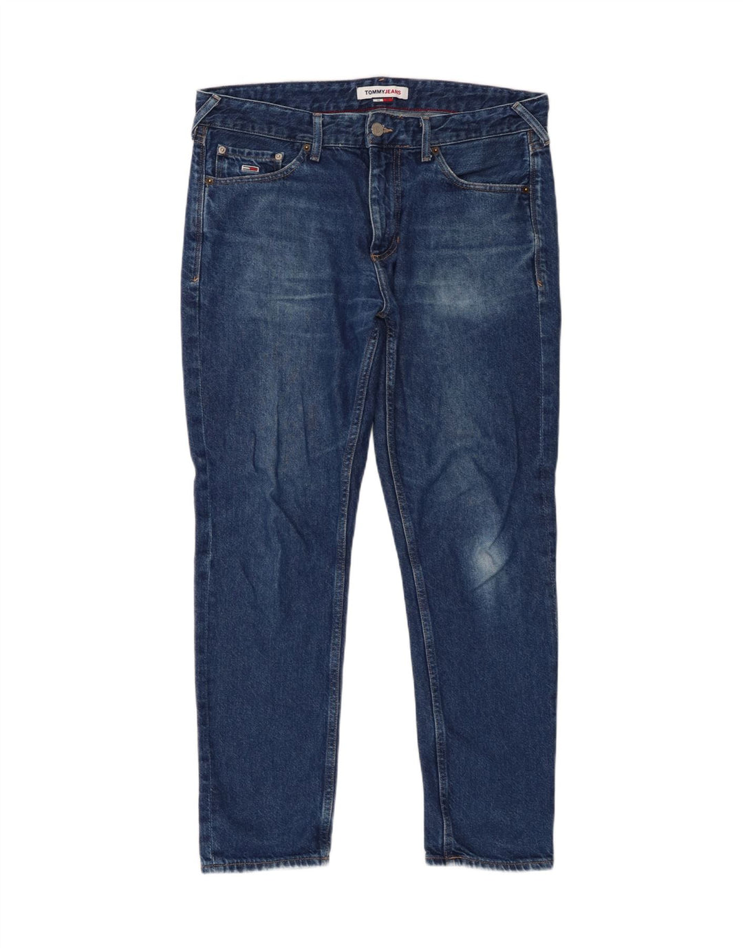 Tommy Hilfiger Herren Slim Jeans W32 L30 Blaue Baumwolle