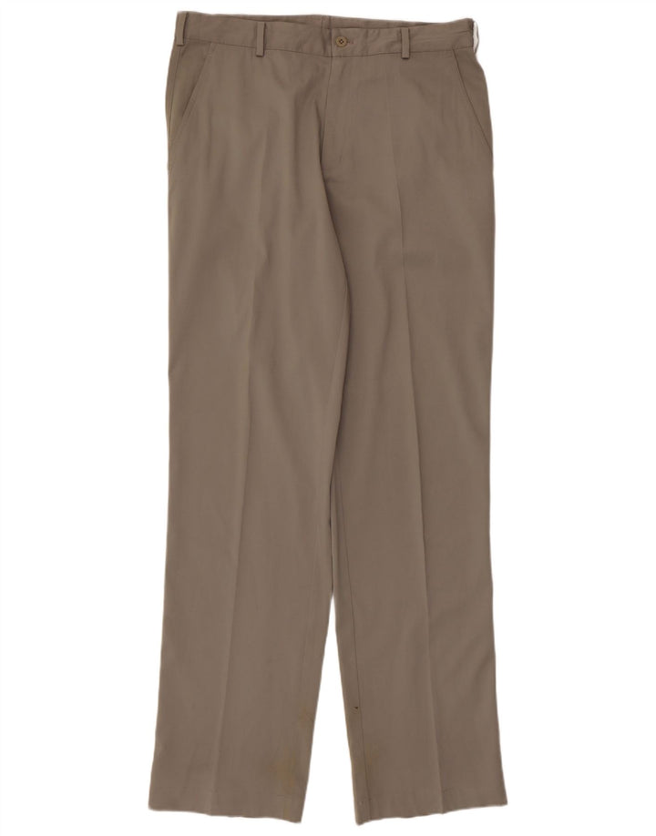 Nike Herren Straight Chino Hose W32 L34 Graues Polyester