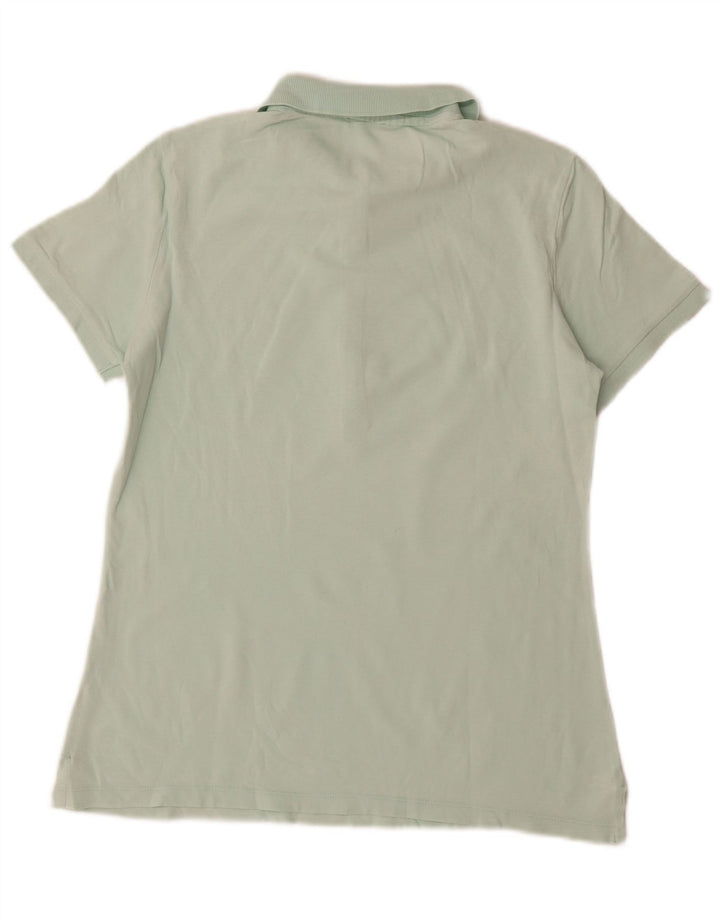 Benetton Damen Poloshirt UK 14 Mittelgrün