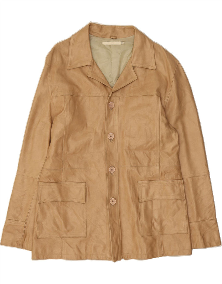 IMPERIAL Mens Leather Jacket UK 42 XL Beige Leather Vintage Imperial and Second-Hand Imperial from Messina Hembry 