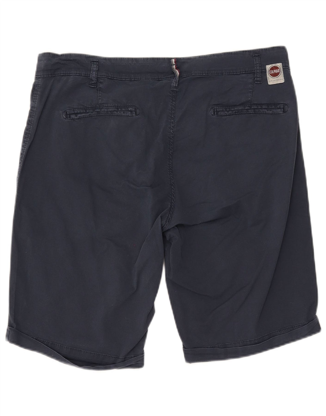 COLMAR Herren Chino-Shorts IT 54 Large W38 Marineblaue Baumwolle