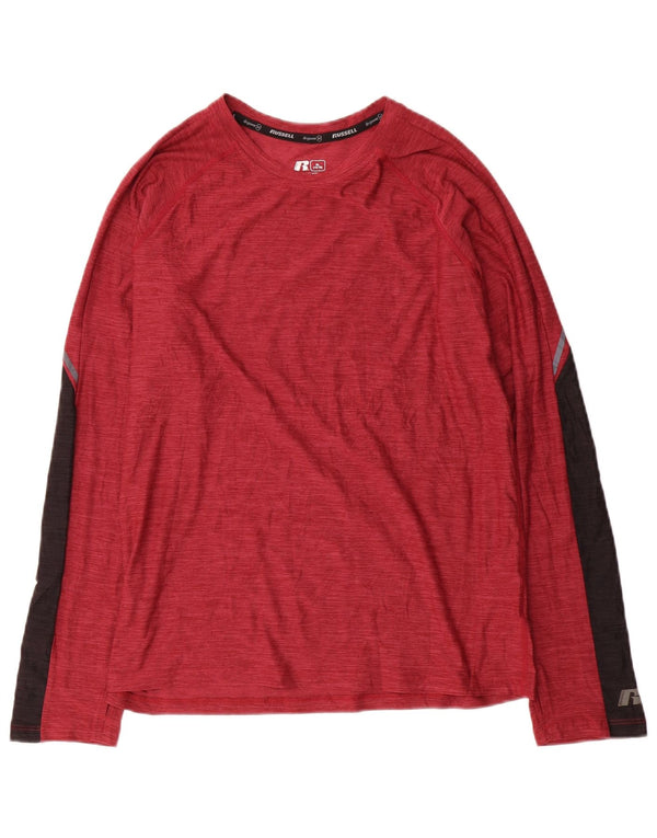 Russell Athletic Jungen Dri-Power Top Langarm 14–15 Jahre XL Burgund