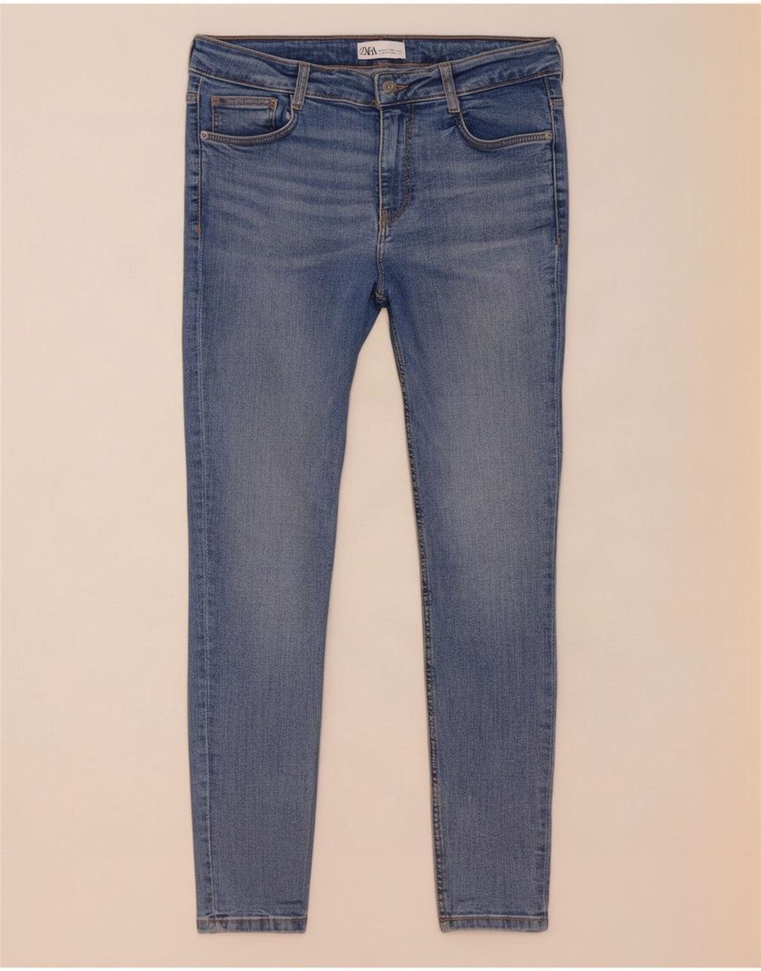 Zara Damen Skinny Jeans EU 40 Medium W30 L29 Blau