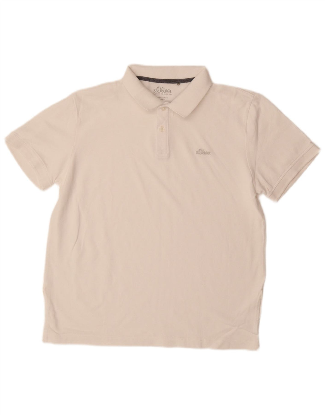 S.OLIVER Womens Polo Shirt UK 16 Large White