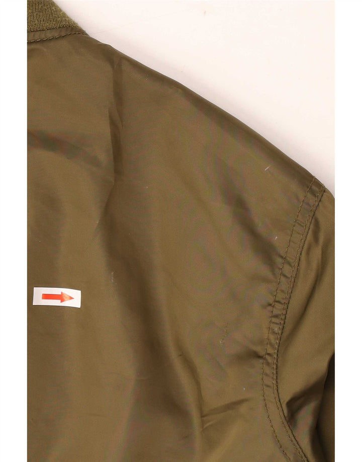 Gap Damen Bomberjacke UK 14 Medium Khaki Polyester