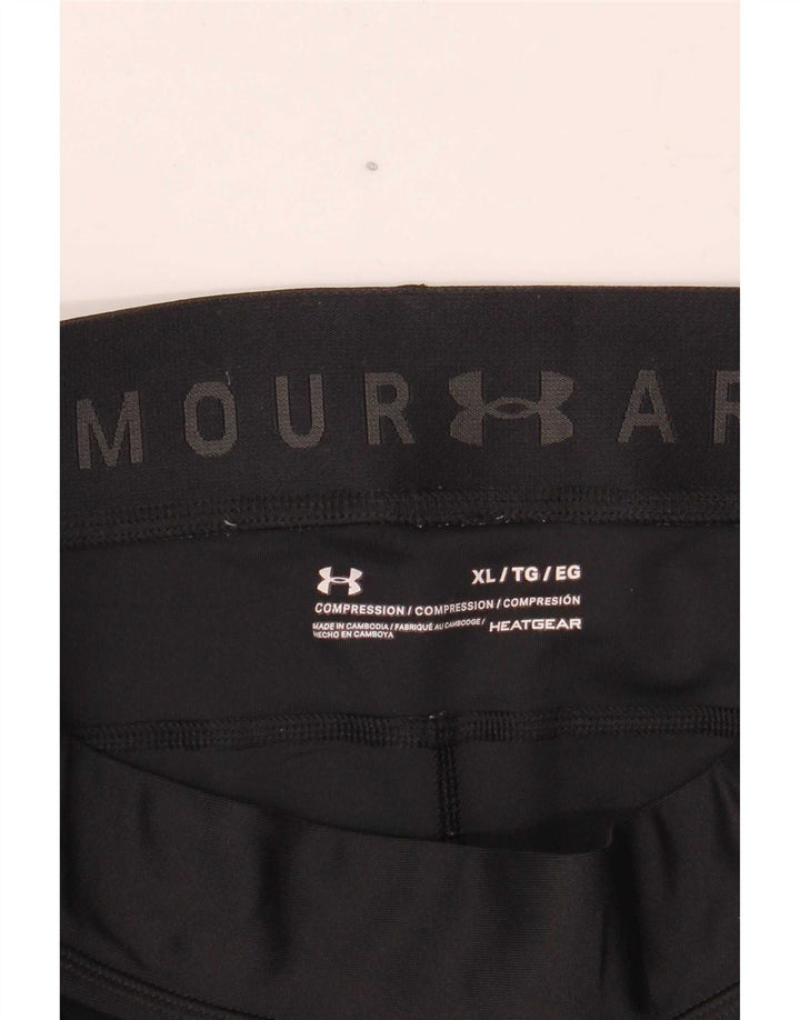 Under Armour Damen Kompressions-Crop-Leggings UK 18 XL Schwarz