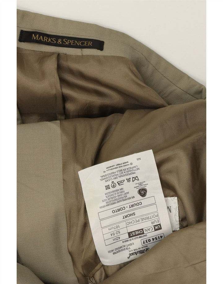 MARKS & SPENCER Zweireihiger Blazer für Herren, Gr. 42, Größe L, Beige