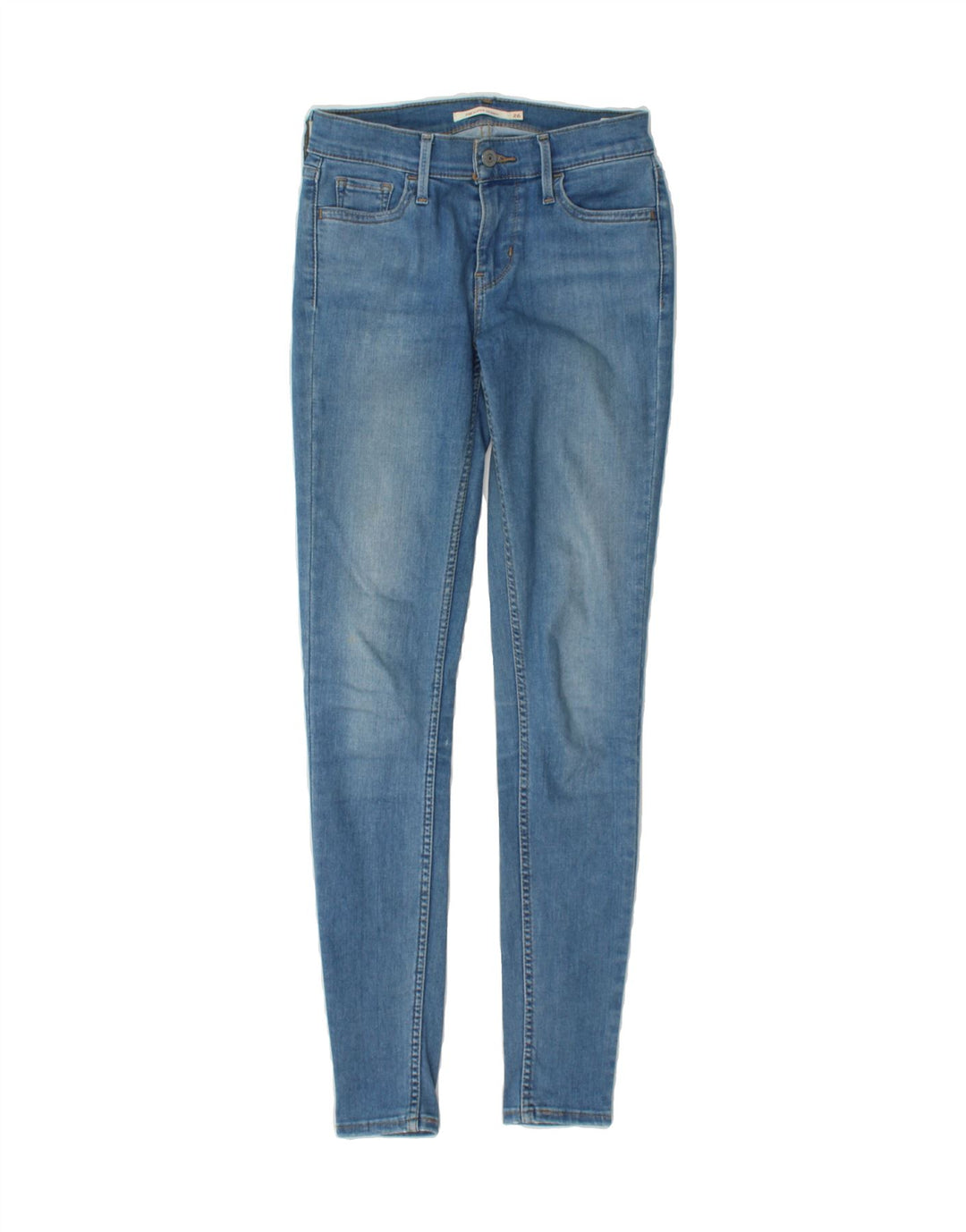LEVI'S Womens 710 Super Skinny Jeans W26 L32 Blue Vintage Levi's and Second-Hand Levi's from Messina Hembry 