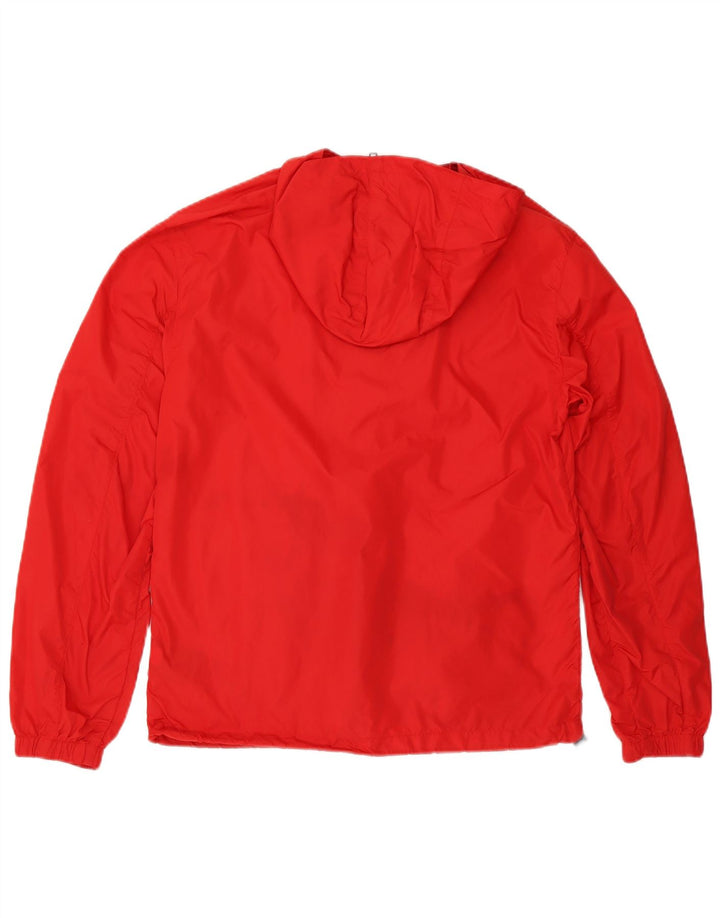 Tommy Hilfiger Herren-Regenjacke mit Kapuze, UK 38, mittelrot, Polyamid