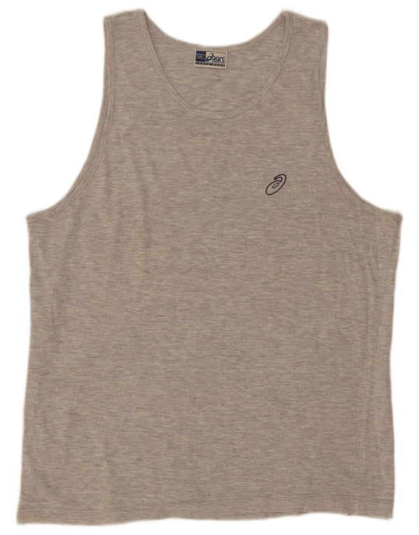 Asics Herren Weste Top 2XL Grau Baumwolle