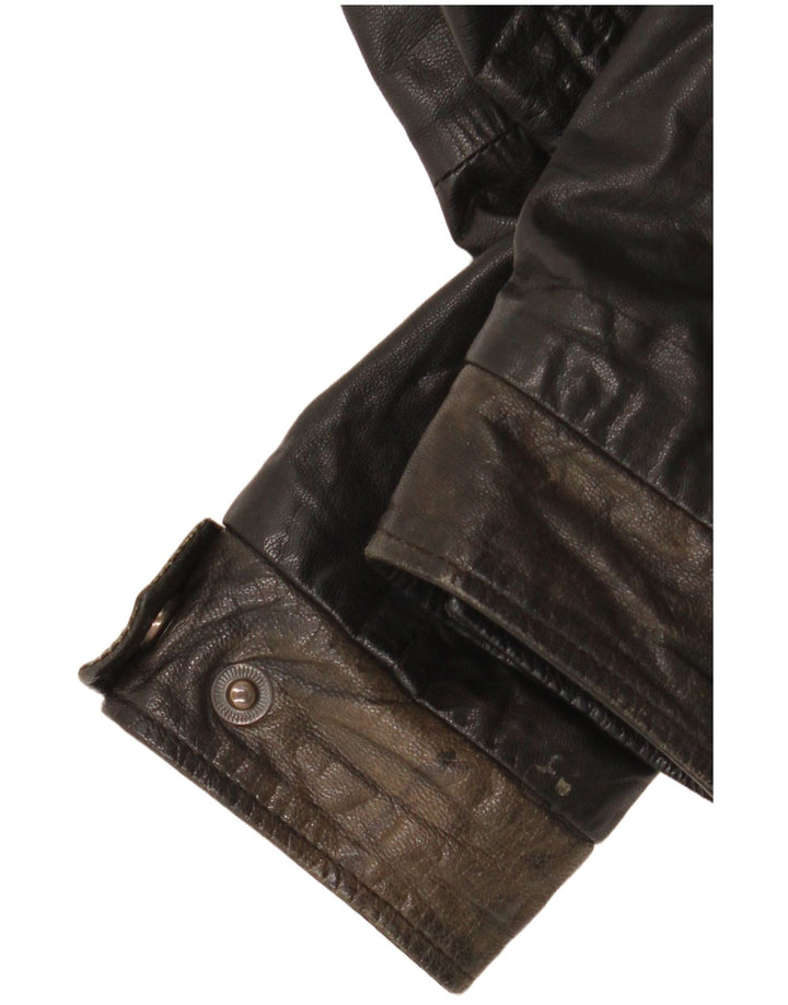 Conbipel Herren Lederjacke IT 48 Medium Schwarz