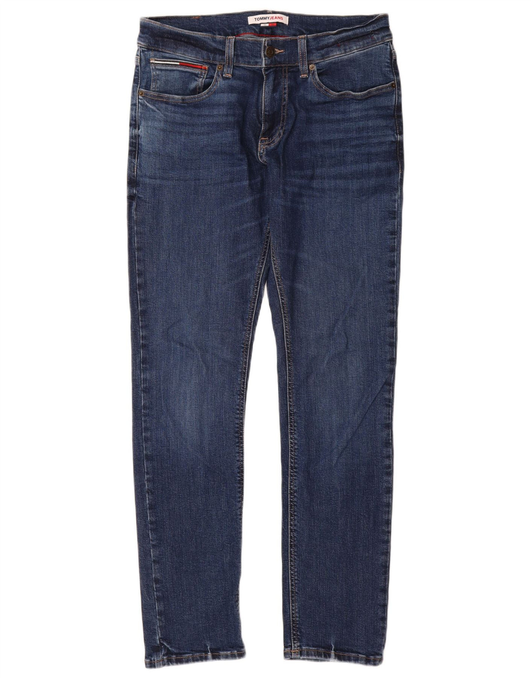 Tommy Hilfiger Herren Slim Jeans W32 L32 Blaue Baumwolle