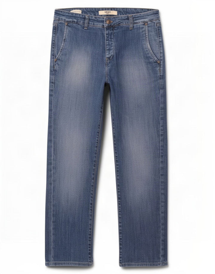 Liu Jo Herren Regular Slim Jeans W34 L28 Blaue Baumwolle