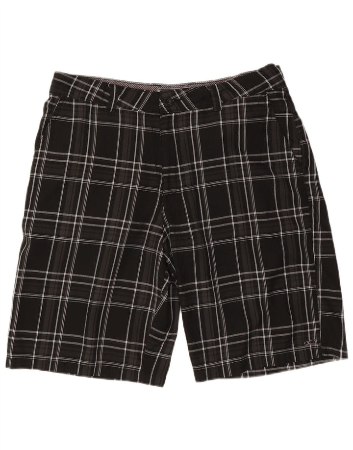 O'Neill Herren Chinoshorts W34 Large Schwarz Kariert