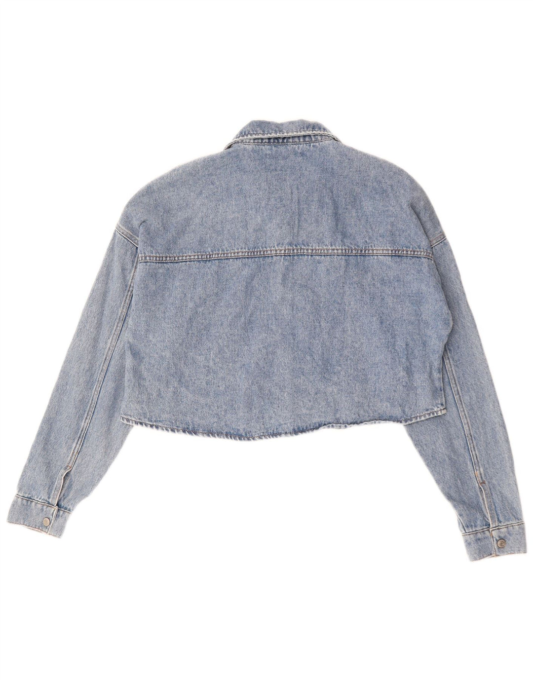 Esprit Womens Crop Oversized Jeansjacke UK 10 Small Blau Baumwolle