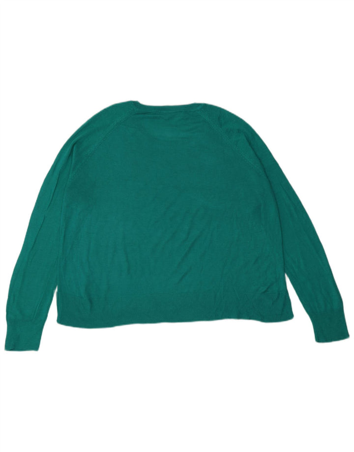 Zara Damen-Pullover, übergroß, U-Boot-Ausschnitt, Gr. 10, Größe S, Grün