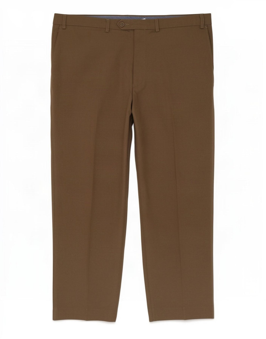Gerade Herren-Anzughose von Marks & Spencer, W42, L29, Beige, Polyester