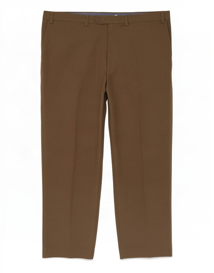 Gerade Herren-Anzughose von Marks & Spencer, W42, L29, Beige, Polyester