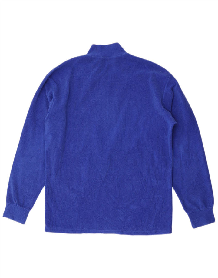 Fila Herren-Fleecepullover mit Reißverschluss am Hals, IT 40, mittelblaues Polyester