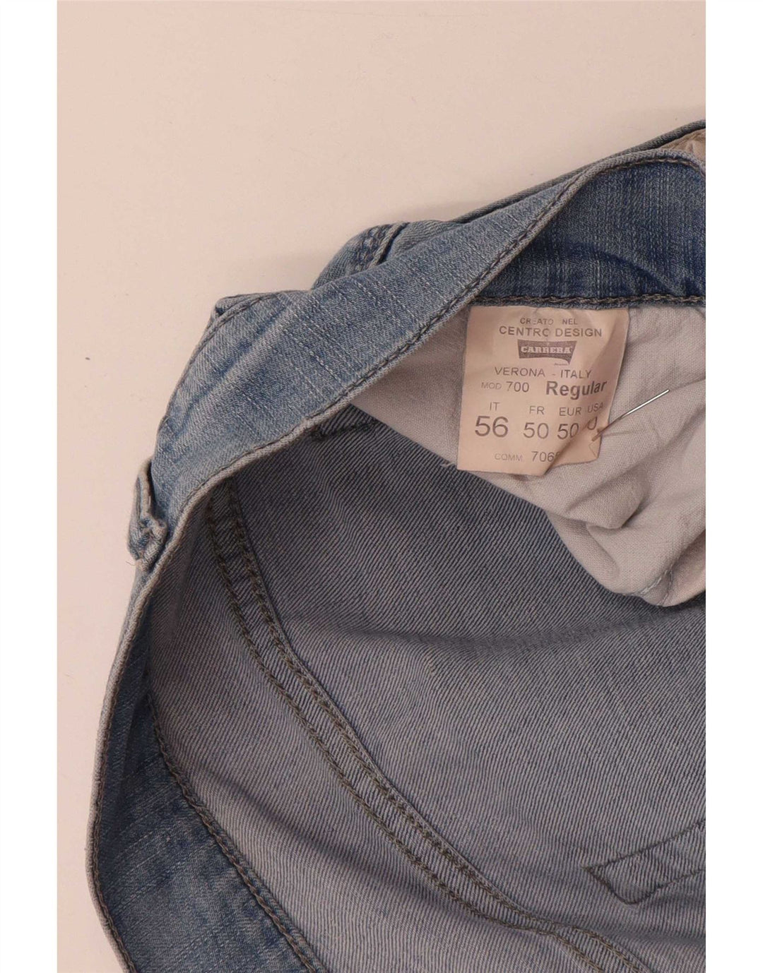 Carrera Herren Straight Jeans W40 L34 Blaue Baumwolle