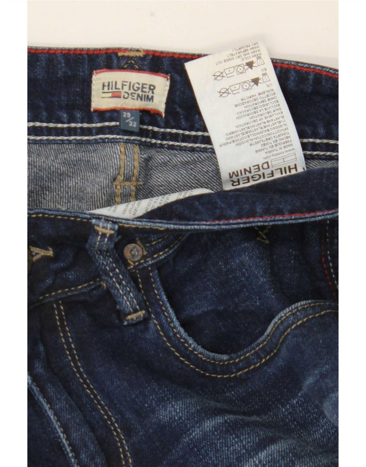 Tommy Hilfiger Damen Bootcut Jeans W29 L32 Marineblau Baumwolle