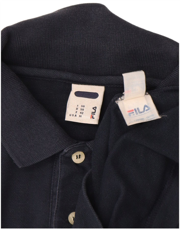 Fila Herren-Poloshirt aus mittlerer marineblauer Baumwolle