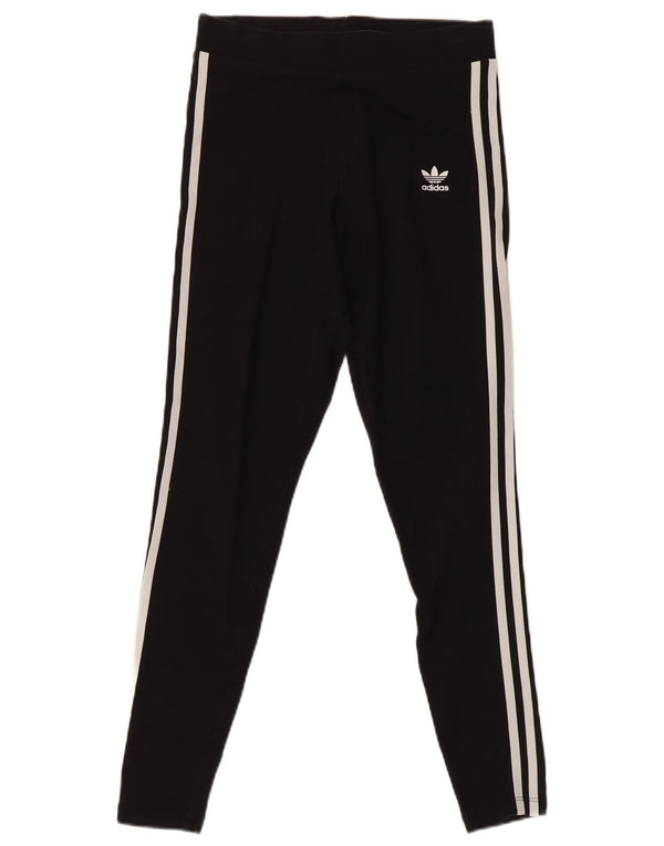 Adidas Damen Leggings UK 10 Small Schwarz
