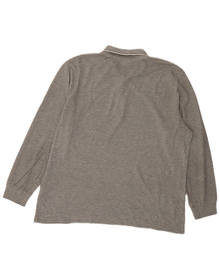 Kappa Herren Langarm-Poloshirt XL Grau