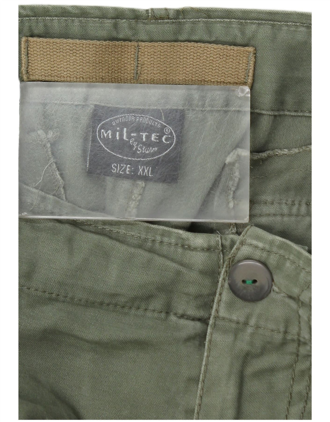 Mil-Tec Herren Cargoshorts 2XL W42 Grüne Baumwolle