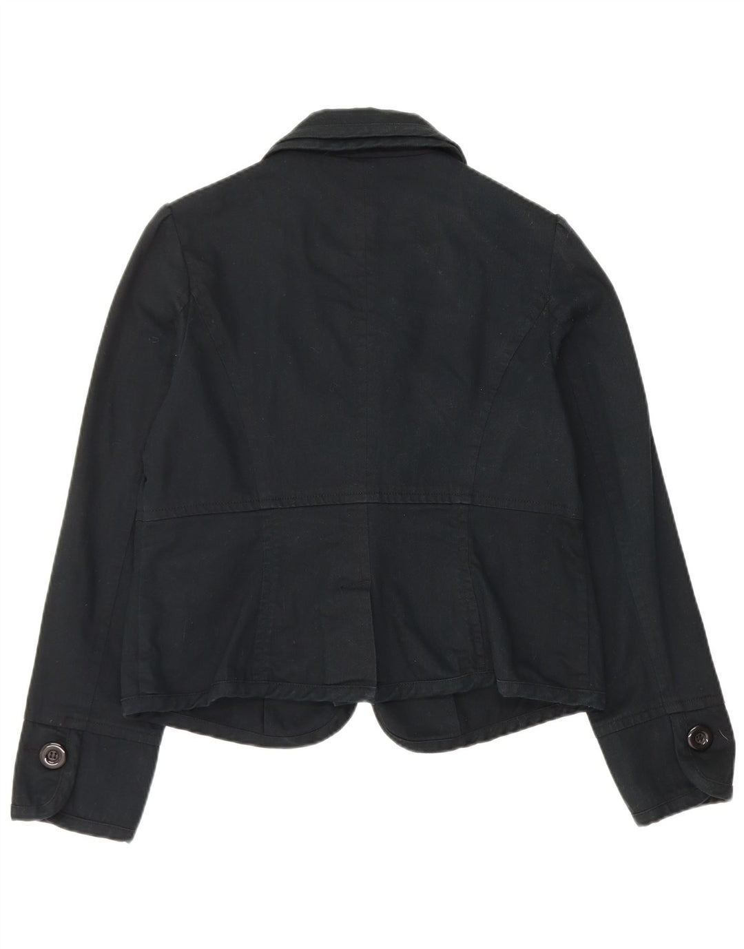 Monsoon Damen-Blazer mit 1 Knopf, UK 16, Größe L, Marineblau, Baumwolle